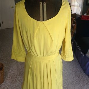 Yellow Knee Length Dress